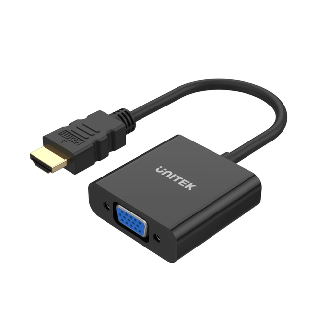 Unitek Y-6333 HDMI to VGA Converter with 3.5mm Audio and Power Port