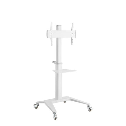 Atdec AD-TVC-70A-W White Mobile TV Cart for Displays up to 70 Inches