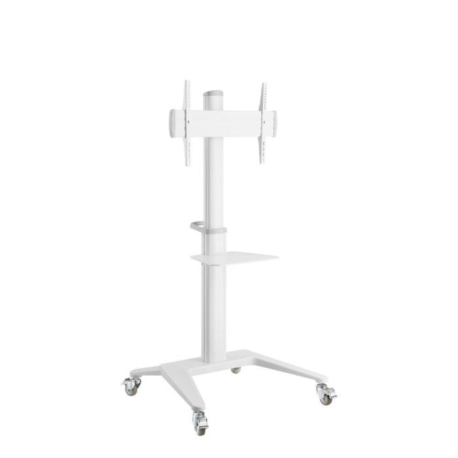 Atdec AD-TVC-70A-W White Mobile TV Cart for Displays up to 70 Inches