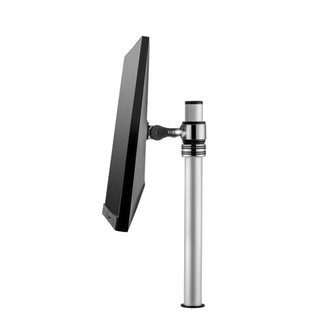 Atdec AF-M-P Short Single Arm Monitor Mount on Post Polished Silver