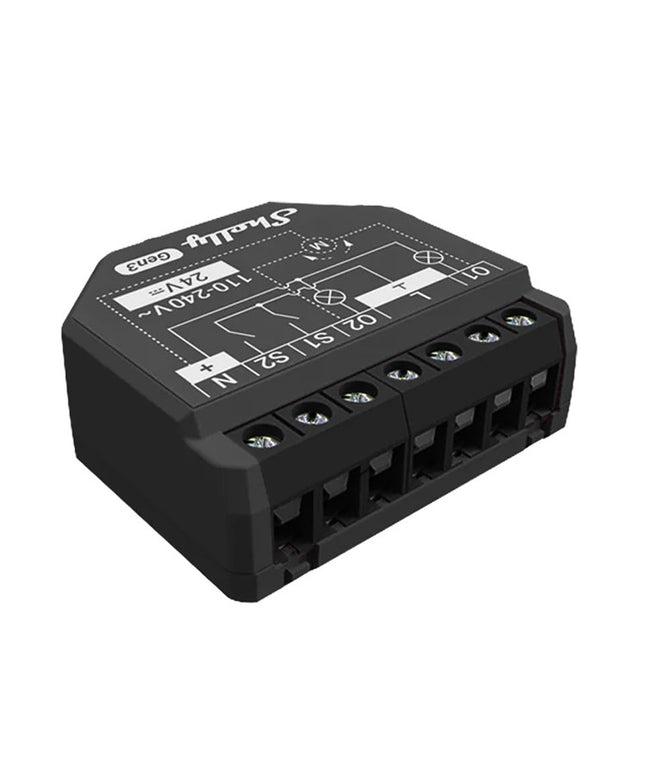 Shelly 2PM GEN3 Smart WiFi Relay with Dual Channel Power Monitoring
