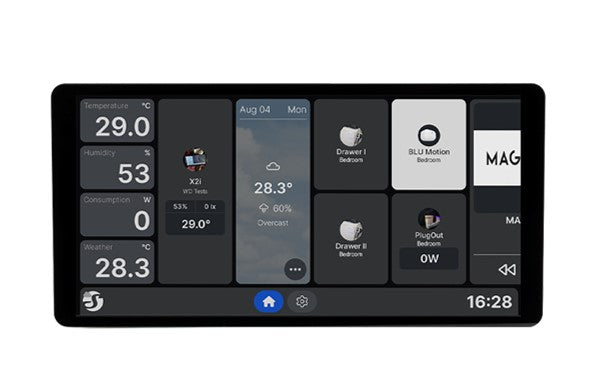 Shelly Wall Display X2i Smart Home Control Panel 6.95" Silver