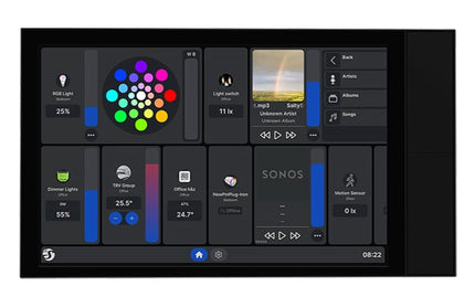 Shelly Wall Display XL Black 10.1-Inch Smart Home Control Panel