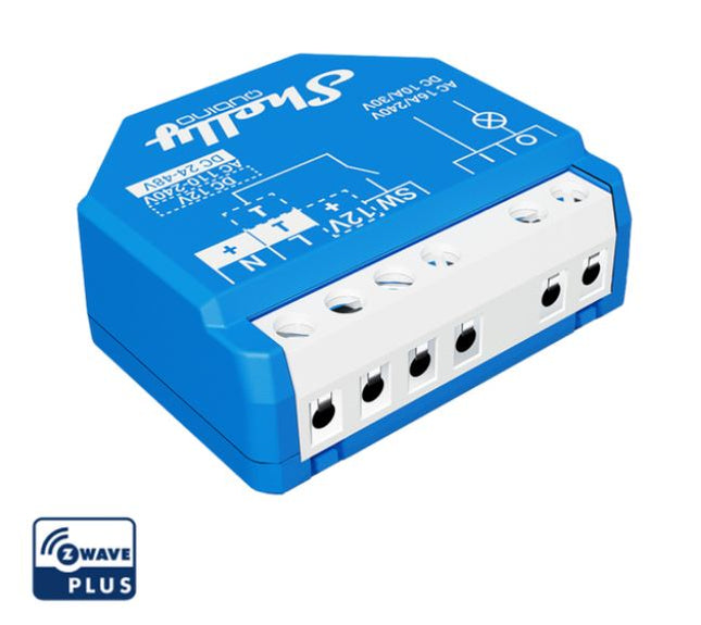 Shelly Wave 1 Z-Wave Smart Relay Switch 16A Dry Contact for Home Automation