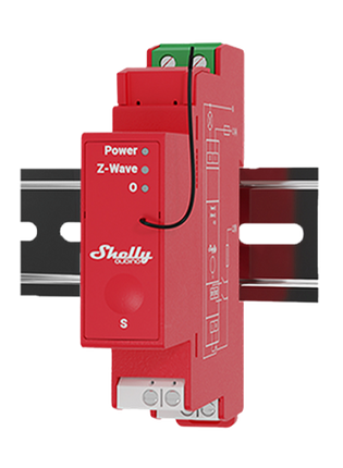 Shelly Wave Pro 1PM Z-Wave Smart Relay with Power Monitoring 16A DIN Rail