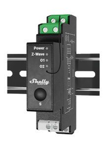 Shelly Wave Pro 2PM Z-Wave DIN Rail Smart Switch with Power Monitoring