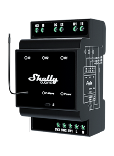 Shelly Qubino Wave Pro 3 Z-Wave DIN Rail 3-Channel Smart Relay 48A
