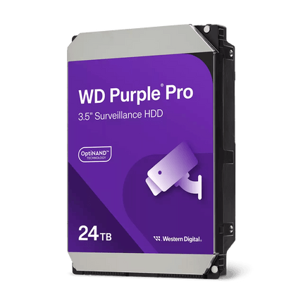 WD Purple Pro 24TB 7200 RPM SATA Surveillance Hard Drive WD240PURP
